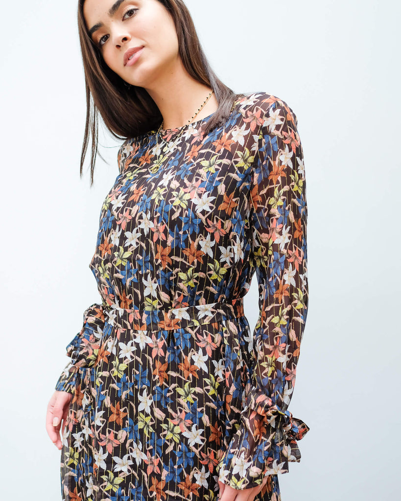 Floral meadow 2024 flippy dress