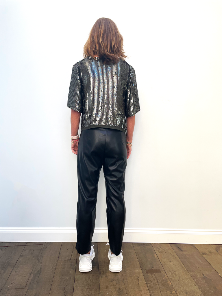 Honey faux leather pants in black - Velvet