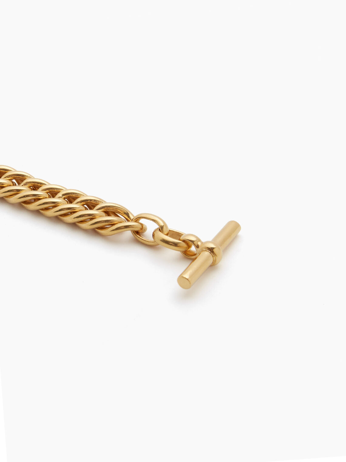 TS Small Gold Curb Link Bracelet