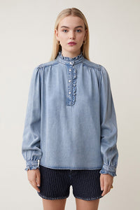 You added <b><u>SUNCOO Laure Blouse in Blue Jean</u></b> to your cart.