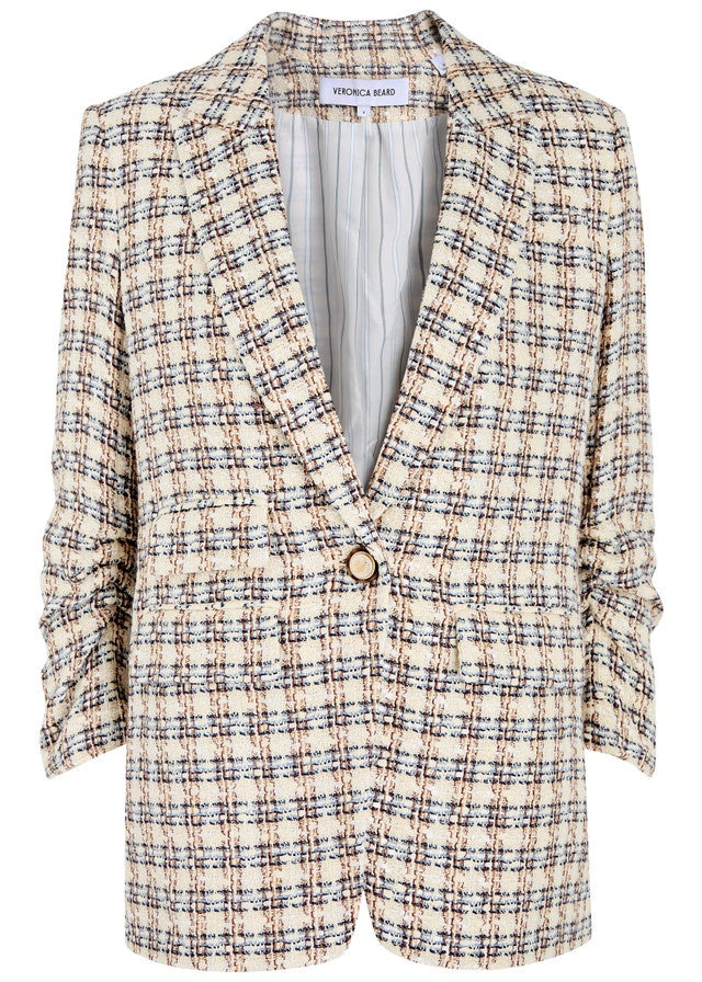 VB Martel Dickey Jacket in Ivory, Camel