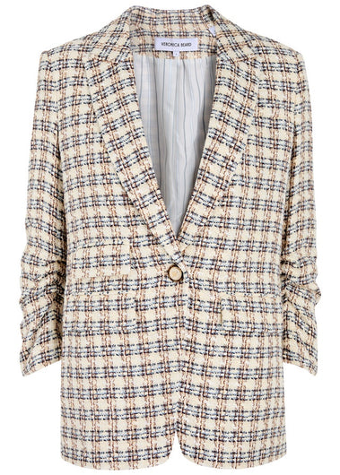 VB Martel Dickey Jacket in Ivory, Camel