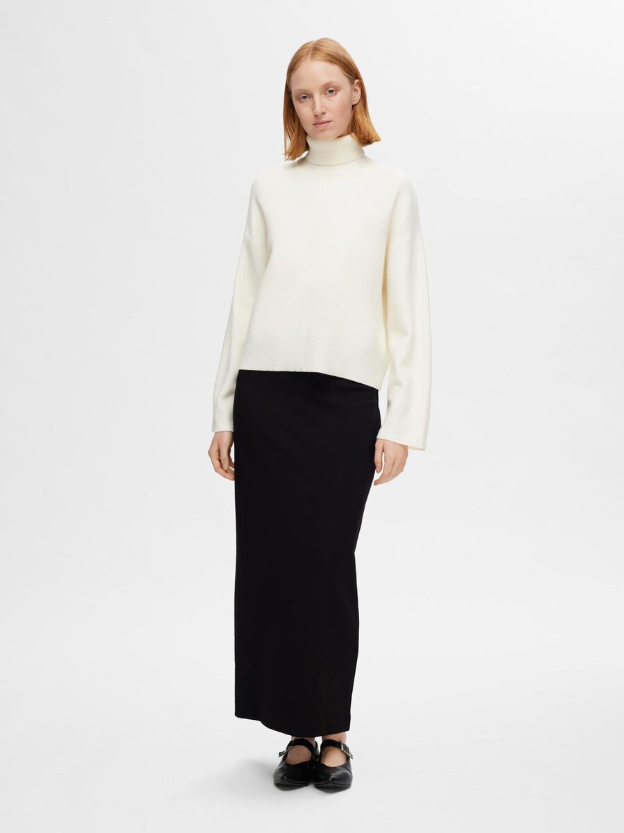 SLF Kamma Roll Neck Knit in Birch