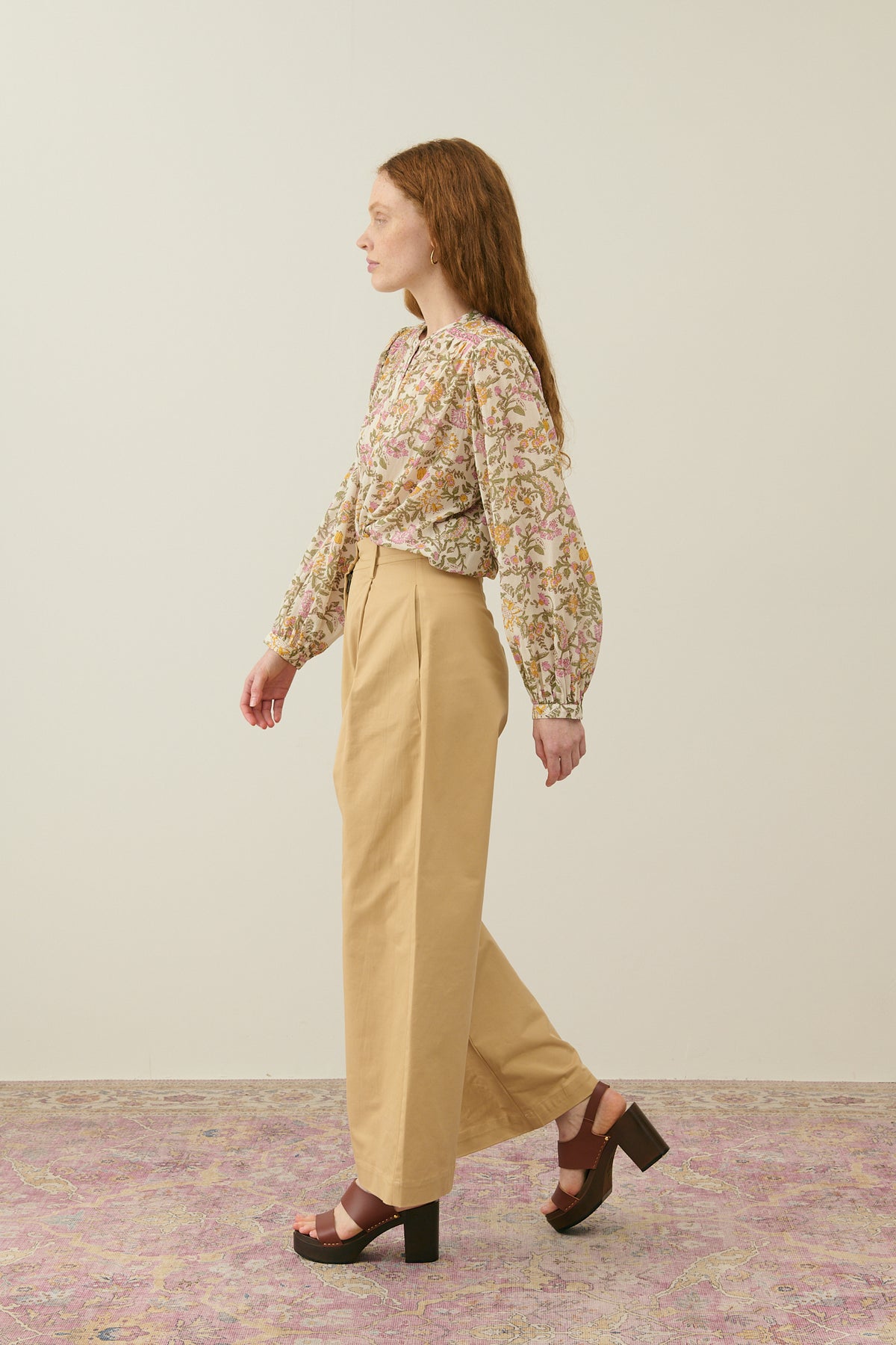 LM Jeanne Shirt in Cream Mimosa Spring