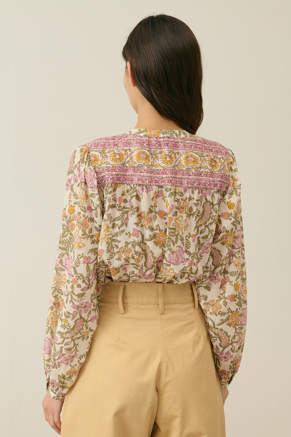 LM Jeanne Shirt in Cream Mimosa Spring