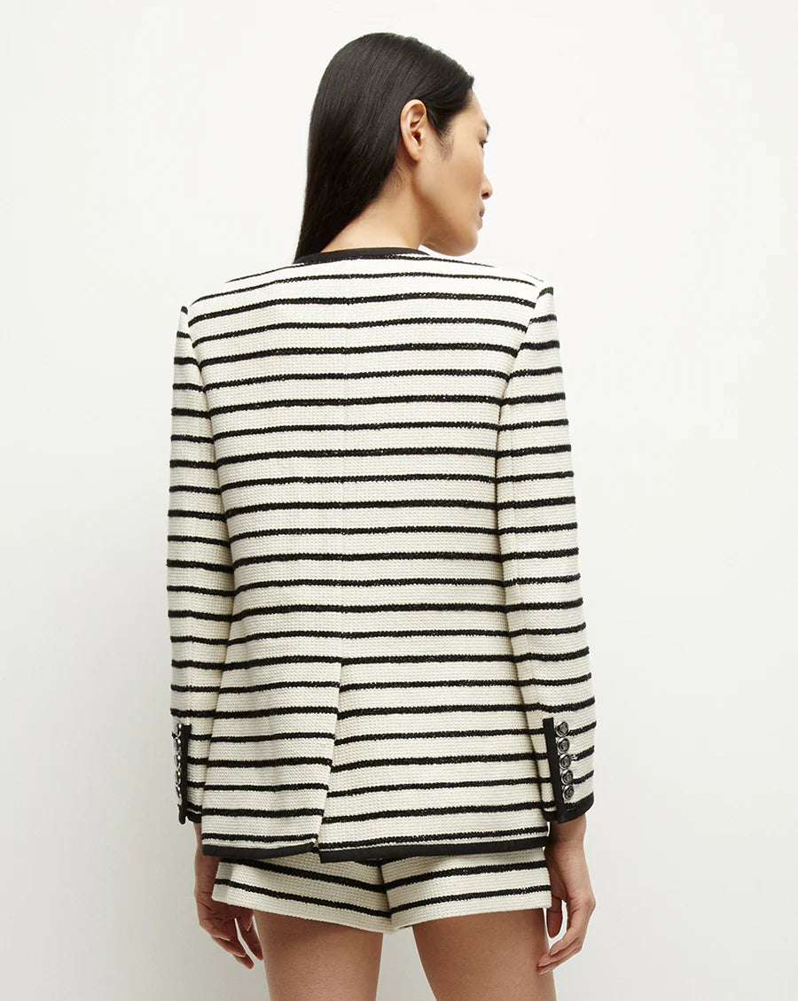 VB Foster Dickey Jacket in Ivory, Black