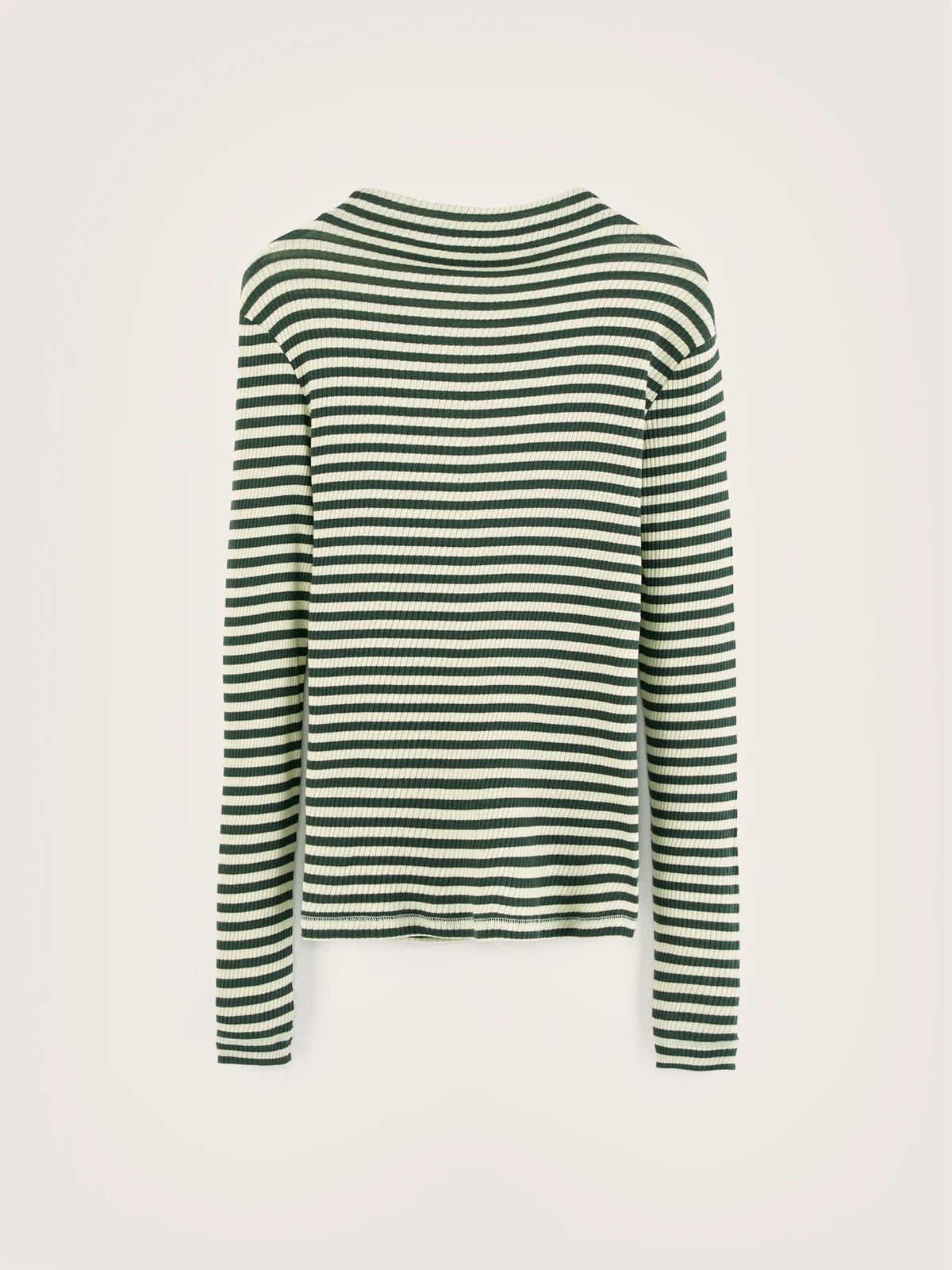 BR Viory Slim Roll Neck in Stripe Green