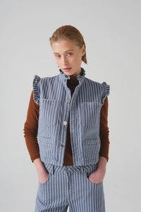 You added <b><u>S&M Pablo Waitscoat in Washed Denim Stripe</u></b> to your cart.