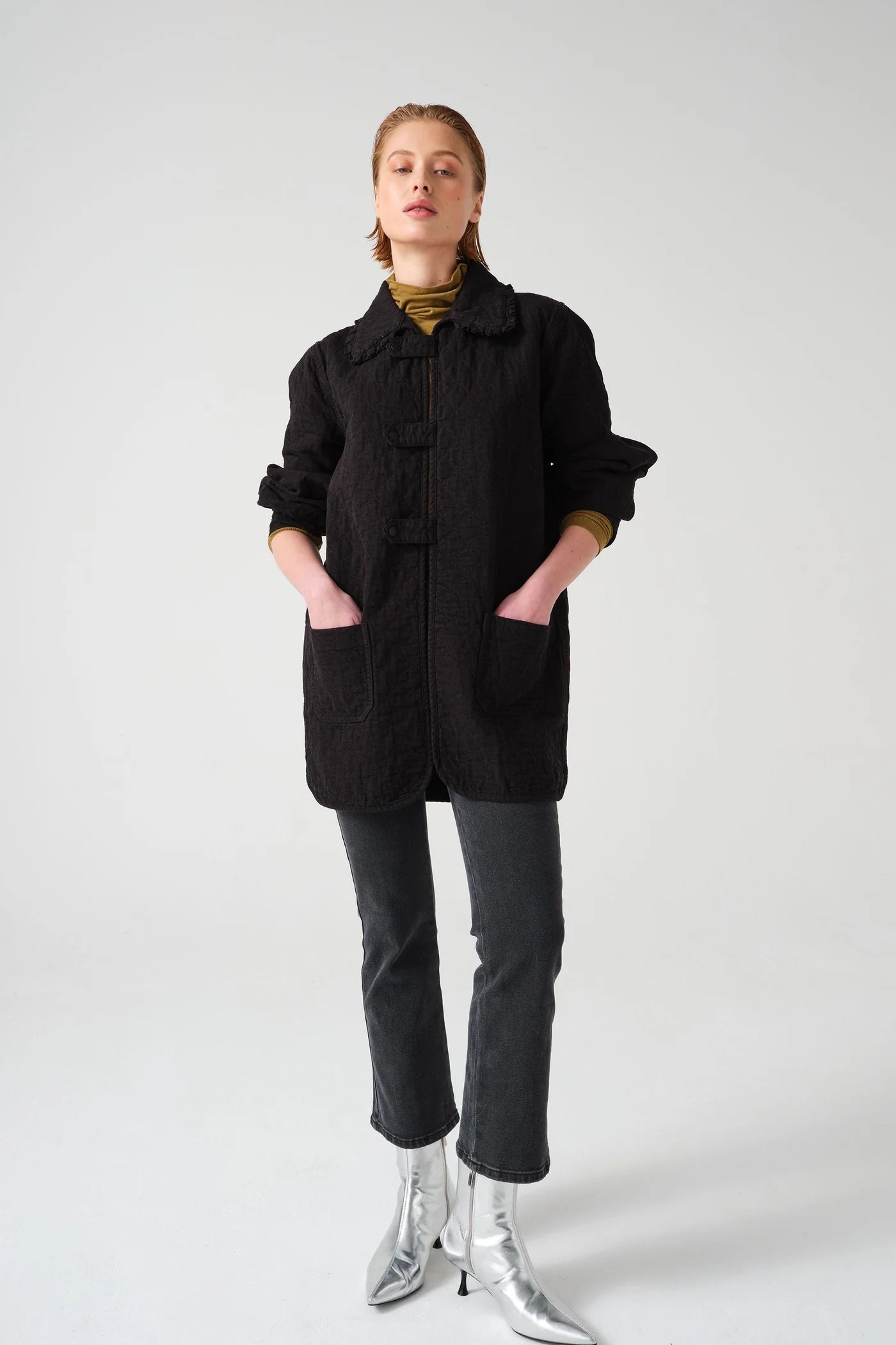 S&M Pippa Chore Jacket in Black