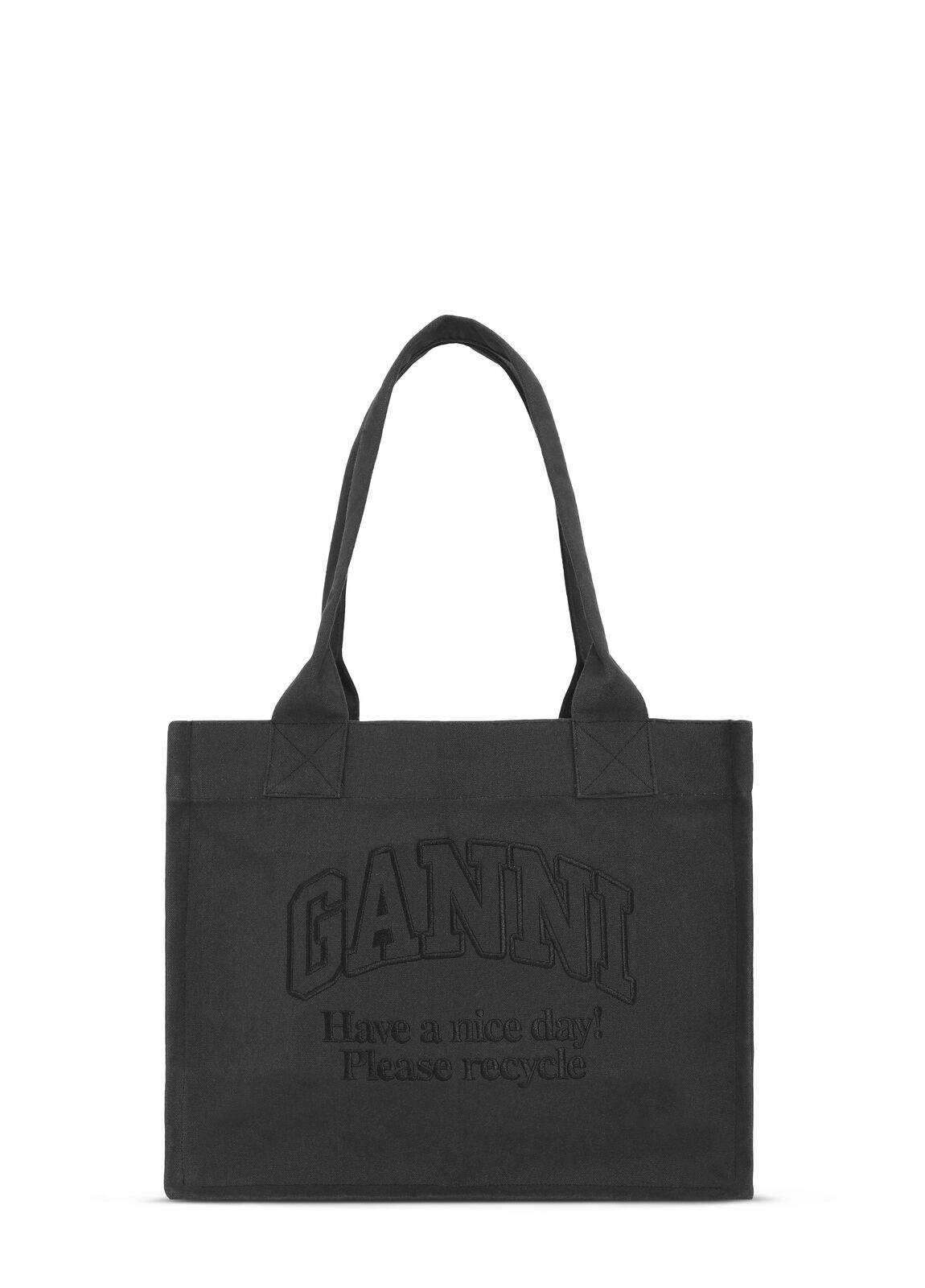 GANNI A5577 Large Easy Shopper in Phantom