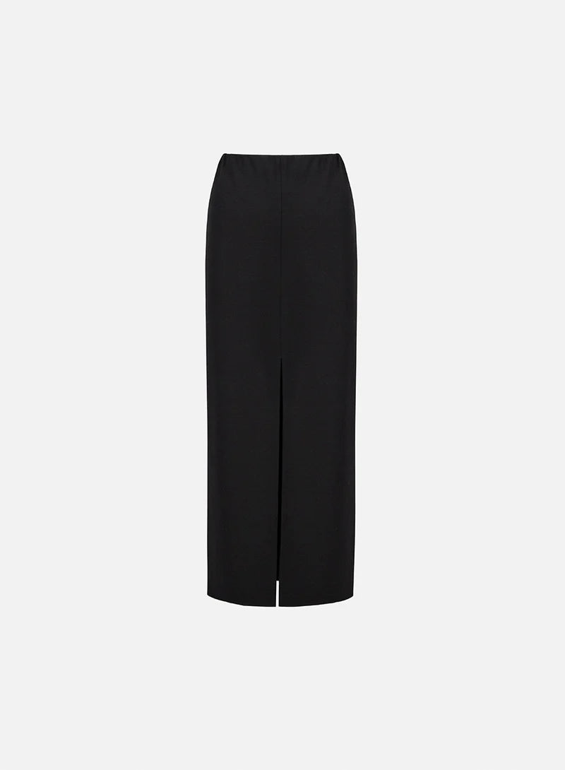 HW Superfine Merino Skirt in Black