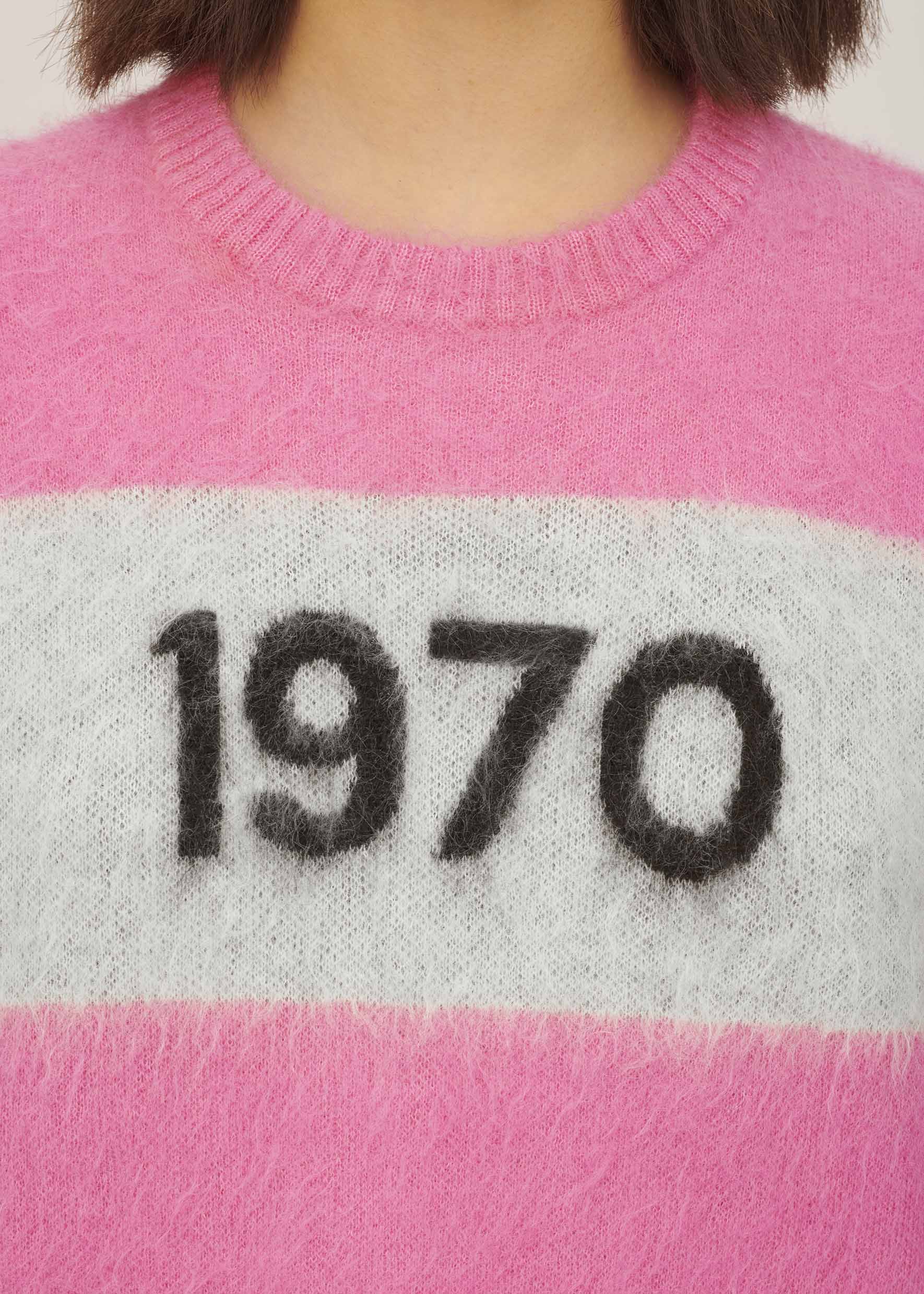 BF 1970 Mohair Knit in Flamingo Pink