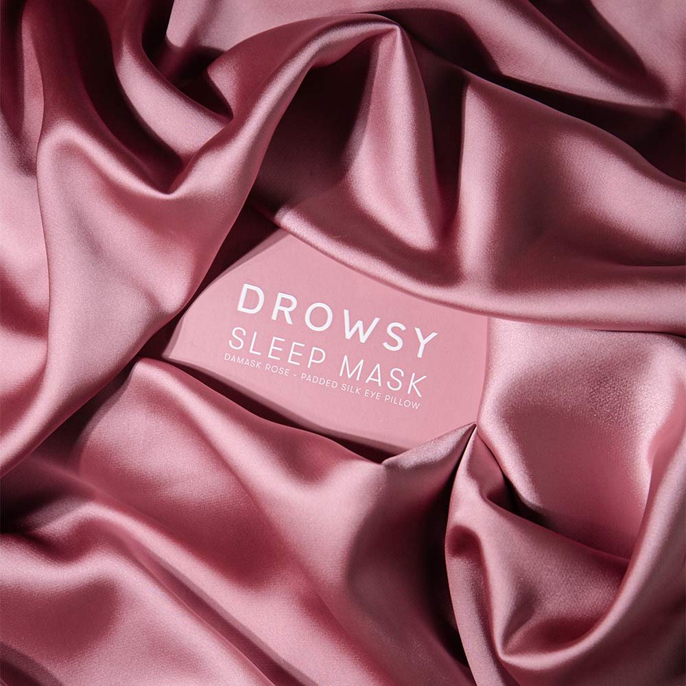 DROWSY Sleep Mask in Rose Damask