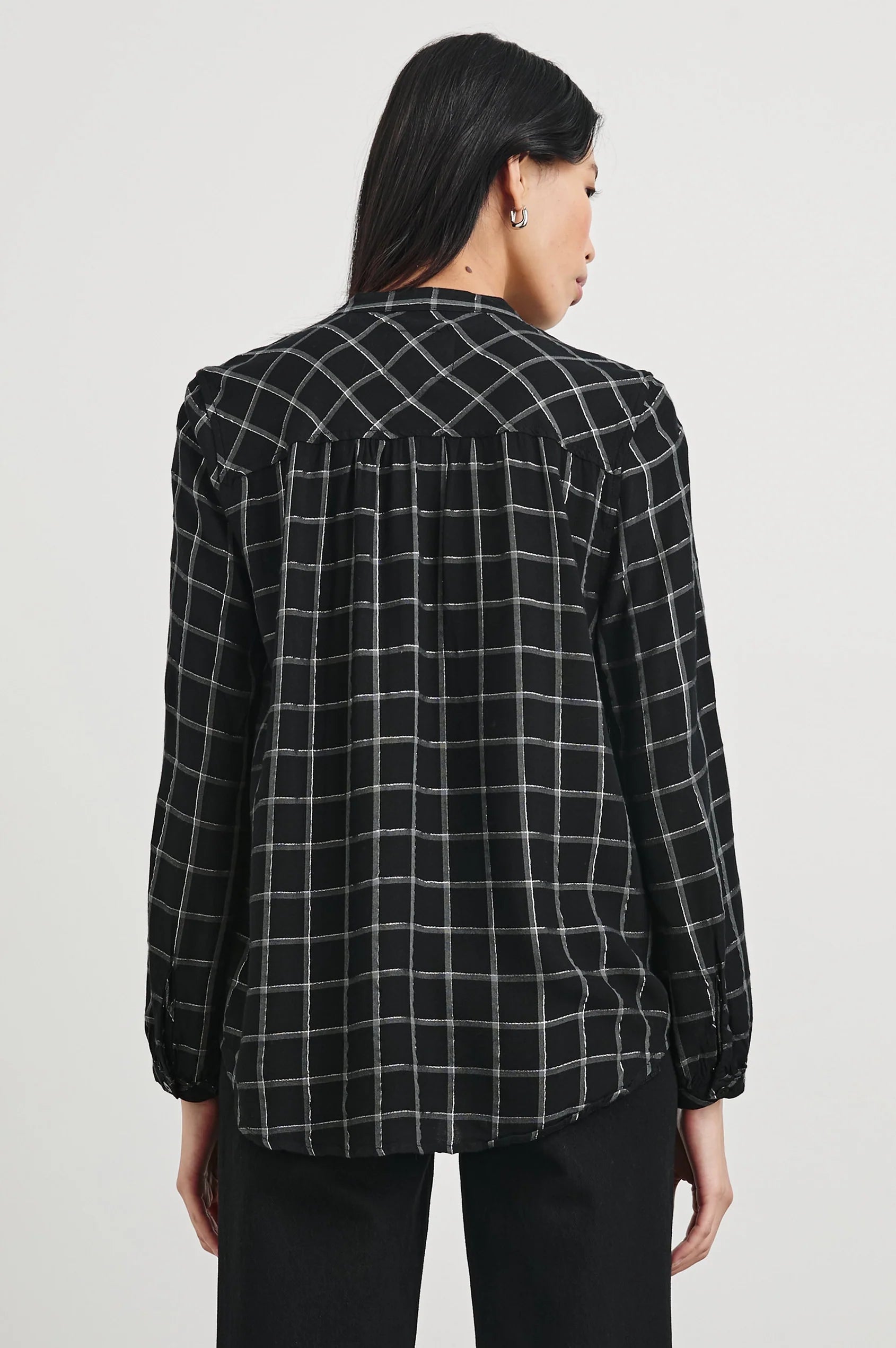 RAILS Eloise Shirt in Silver Charcoal Onyx