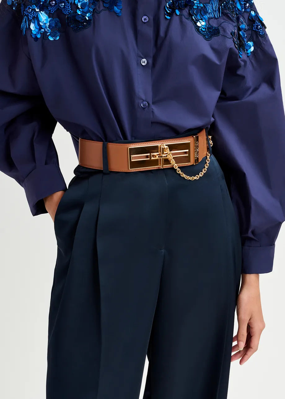 EA Gamme Leather Waist Belt