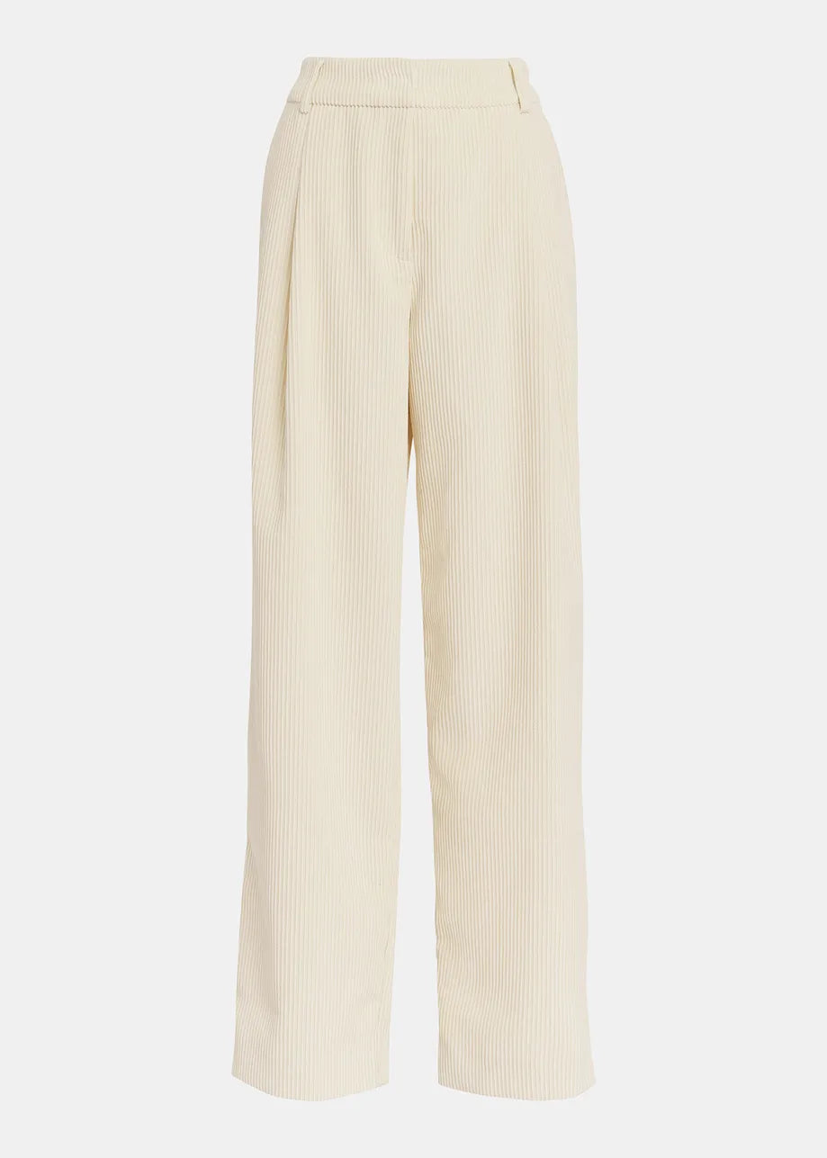 EA Gardenia Corduroy Pants in Off White