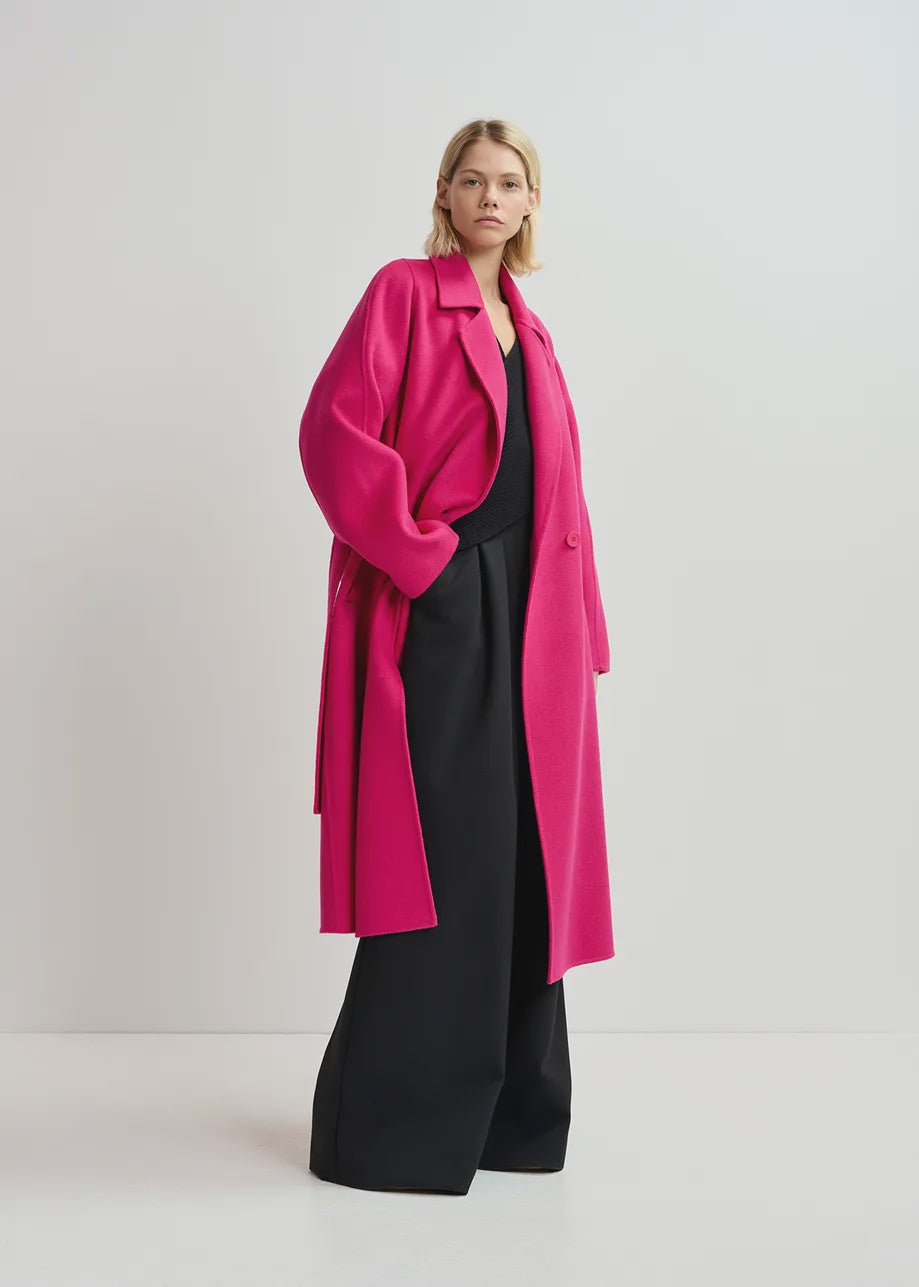 EA Gimply Double Face Coat in Fuchsia