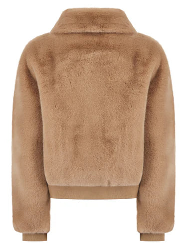 NOOKI Beatrix Faux Fur Jacket in Camel