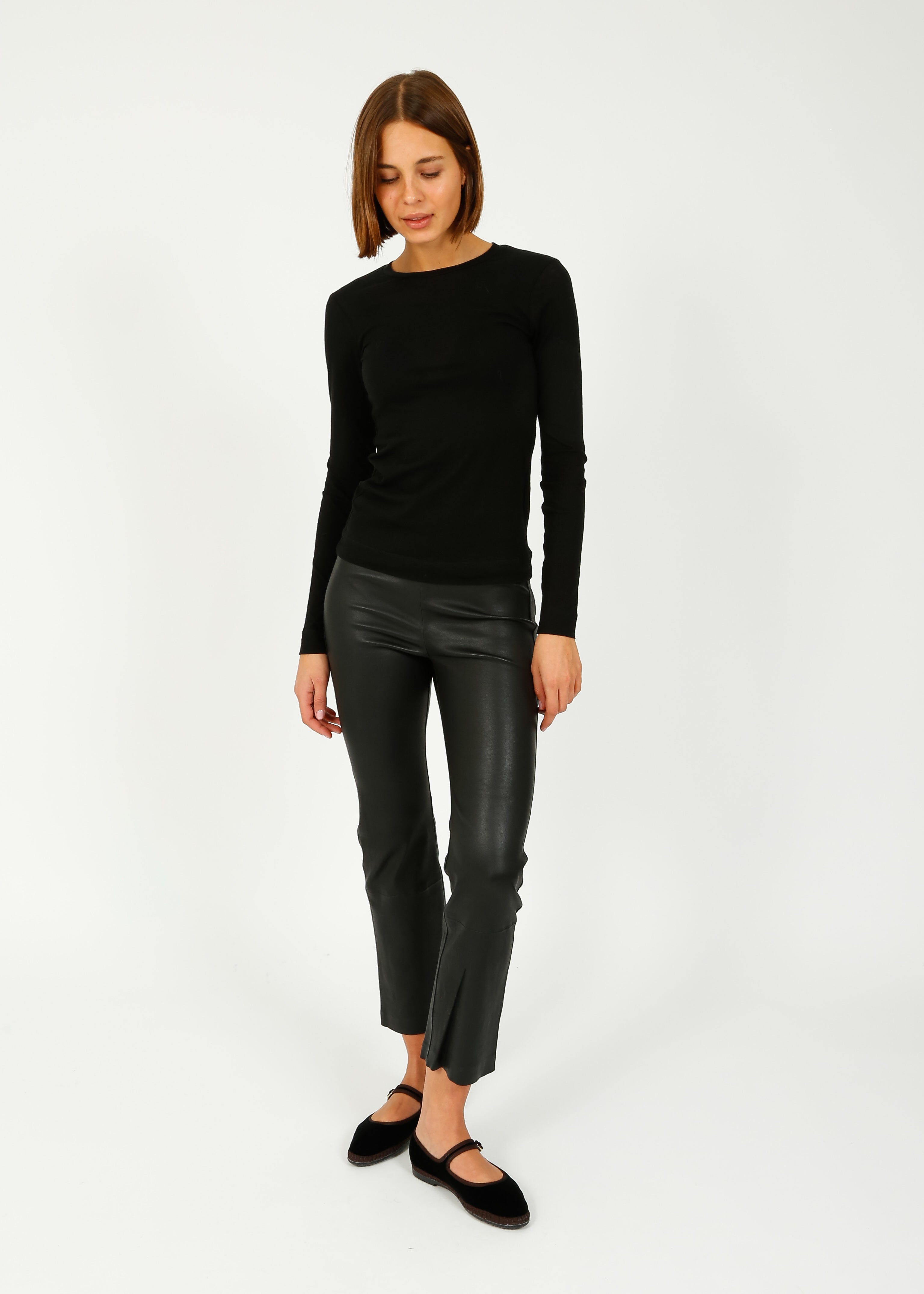 IW Cedar Leather Pant in Black