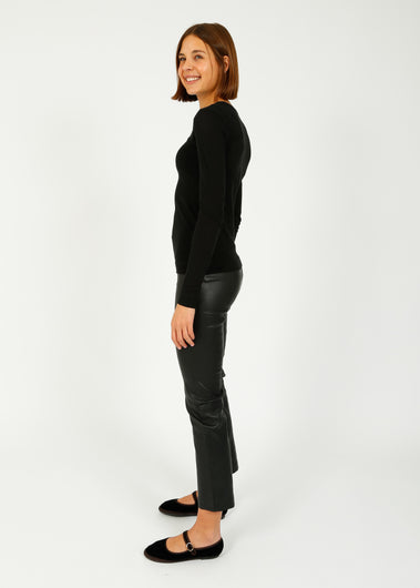 IW Cedar Leather Pant in Black