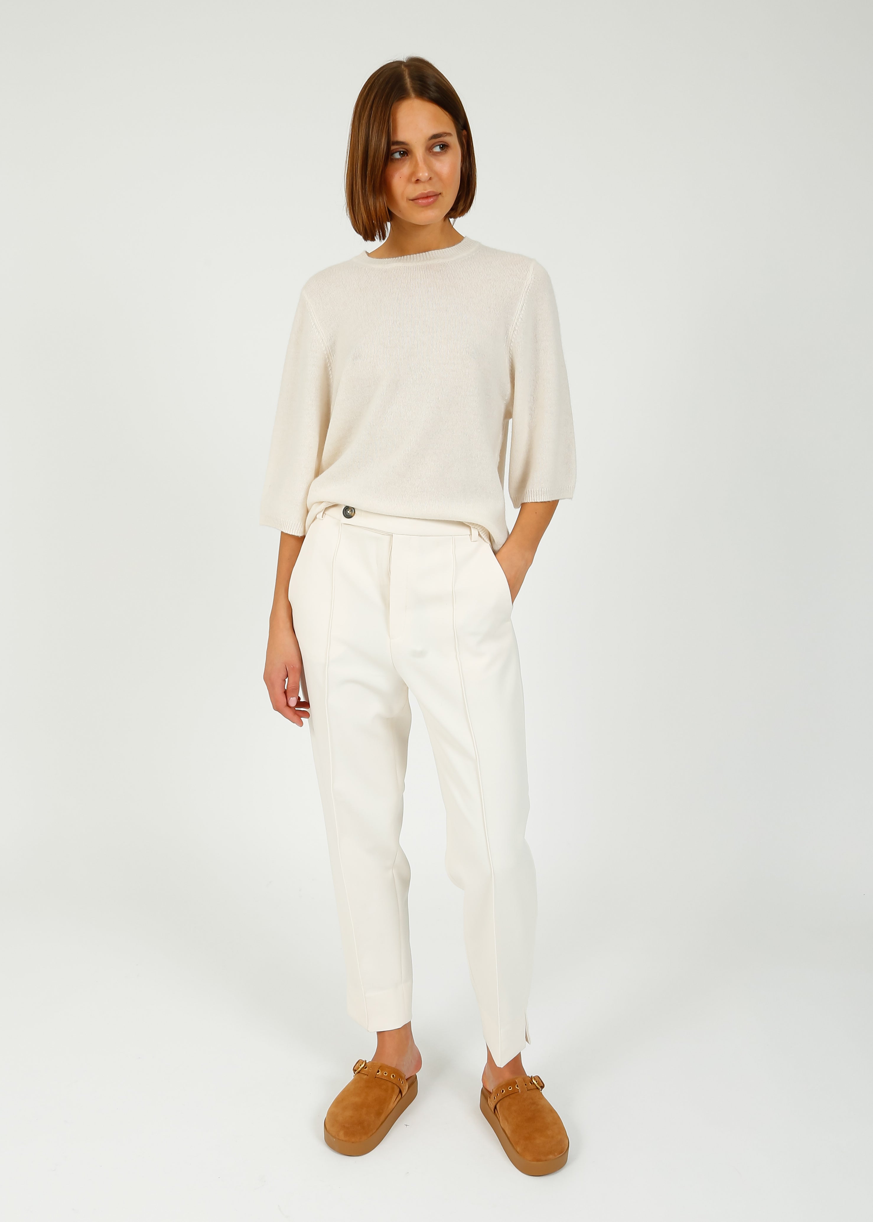 IW Kail Cigarette Pant in Vanilla