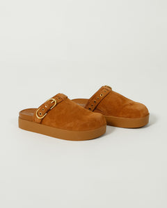 You added <b><u>R&B Geo Buckle Platform Mule in Brown</u></b> to your cart.