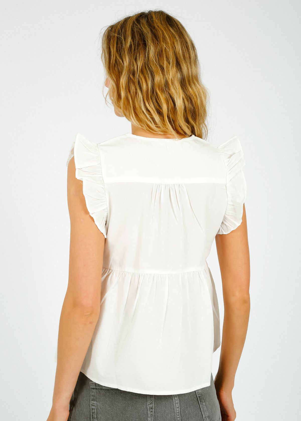 SLF Blair-Ida Top in White