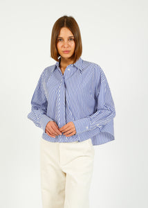 You added <b><u>R&B Martha Stripe Poplin Shirt in Blue Stripe</u></b> to your cart.