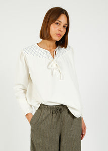 You added <b><u>S&M Clio Blouse in Ecru</u></b> to your cart.