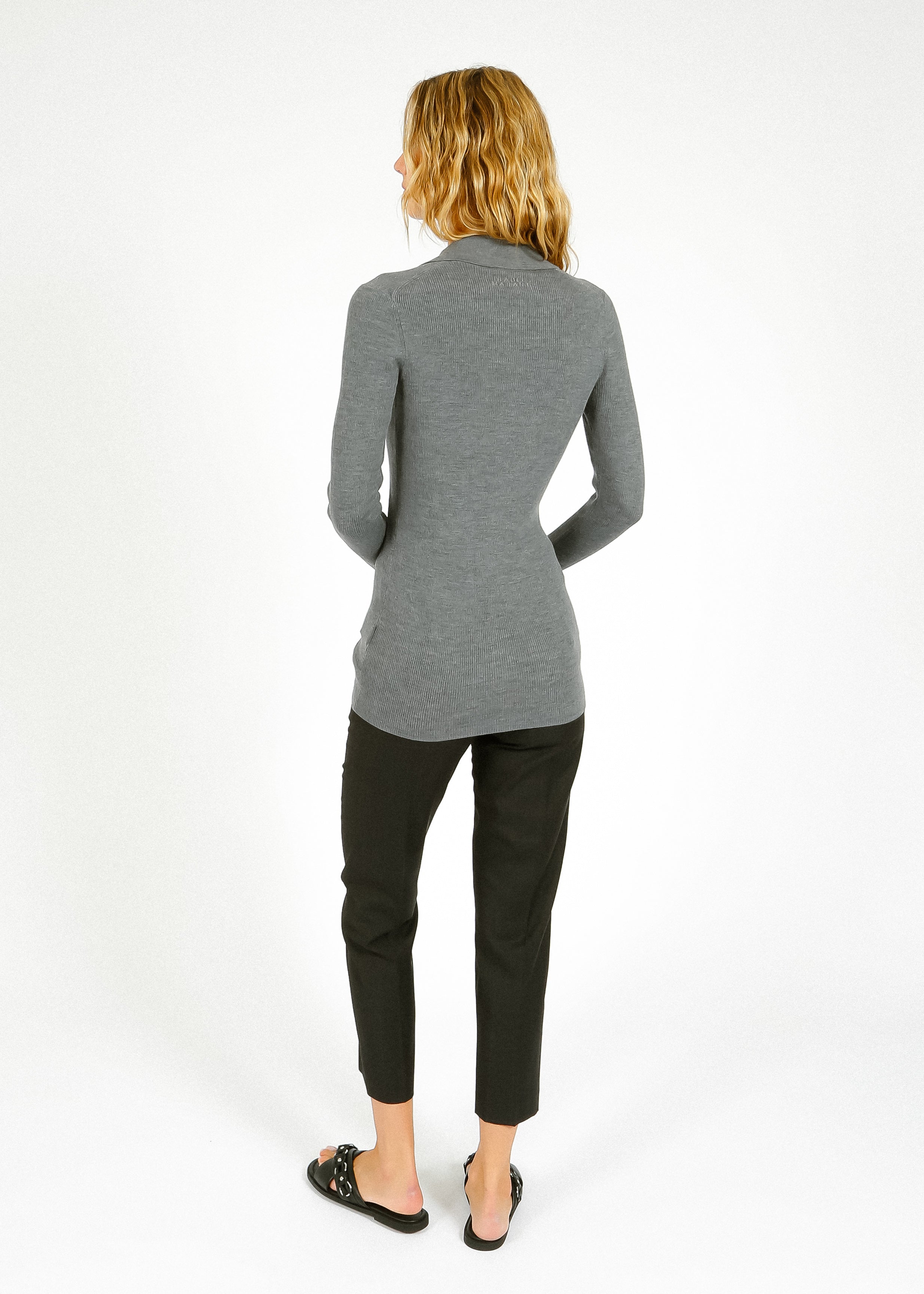 IM Elvira Slim Knit in Medium Grey