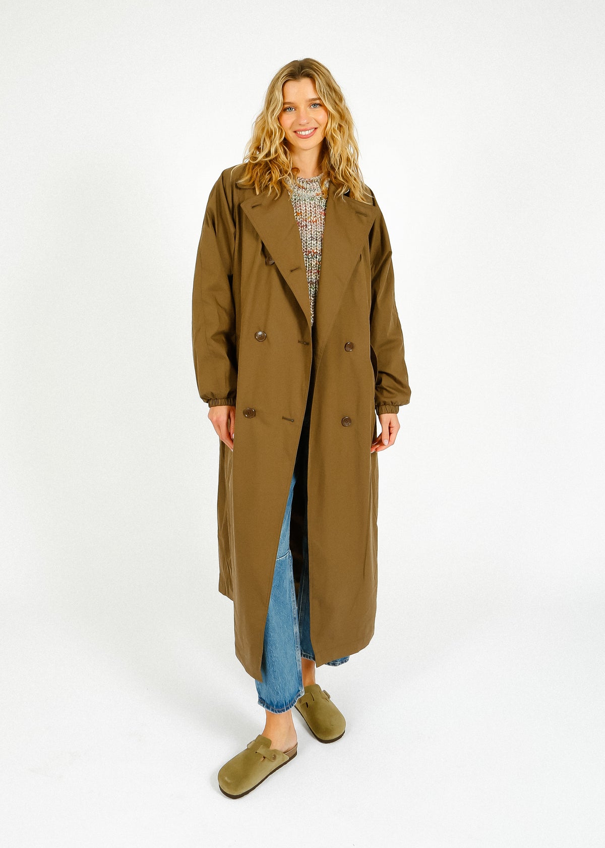 IM Cacilda Trench Coat in Khaki