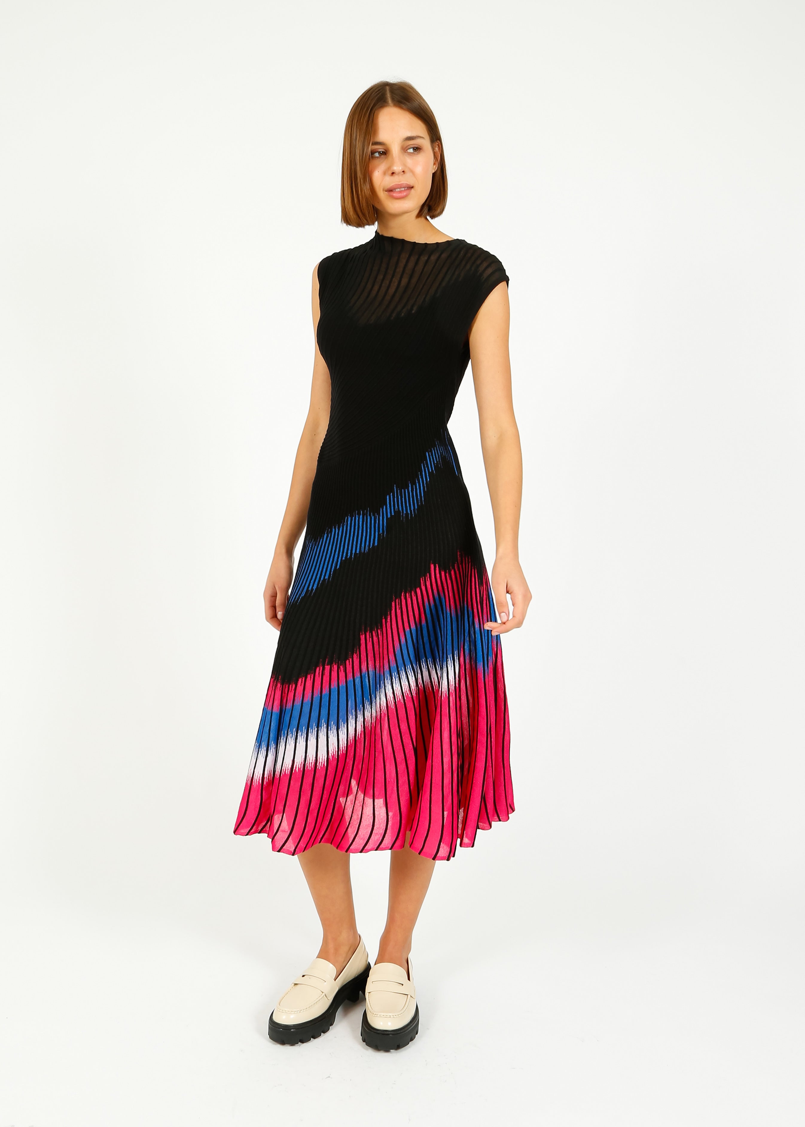 DVF Rick Dress in Floating Block