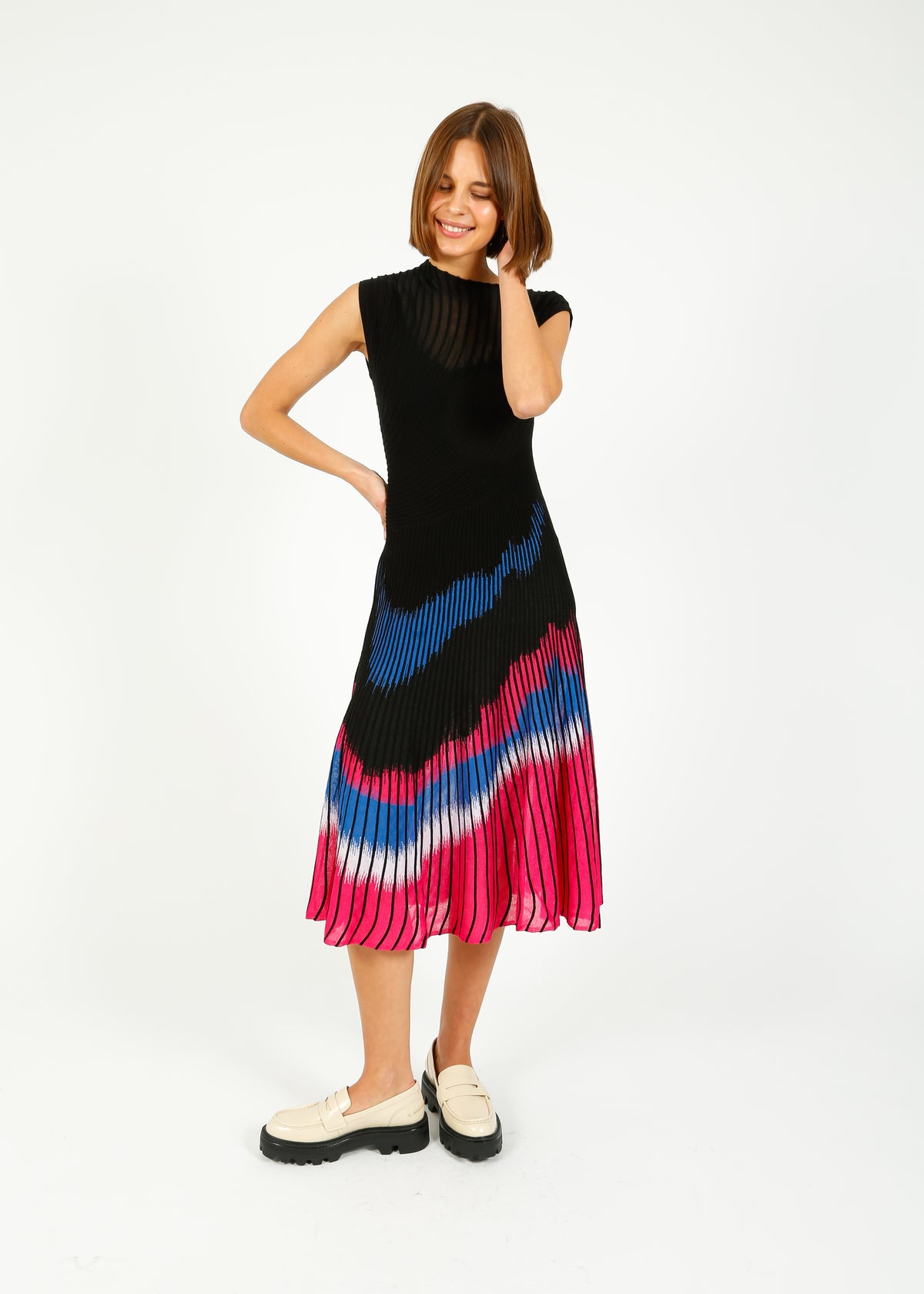 DVF Rick Dress in Floating Block