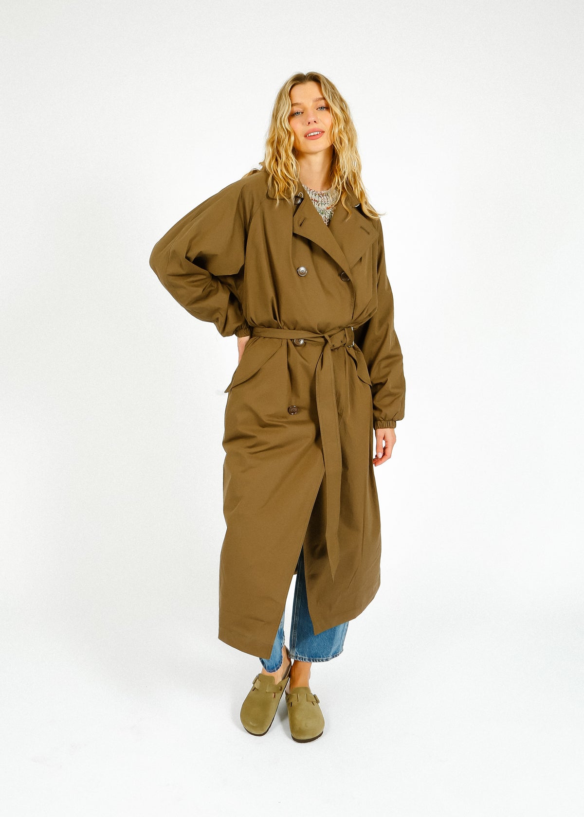 IM Cacilda Trench Coat in Khaki