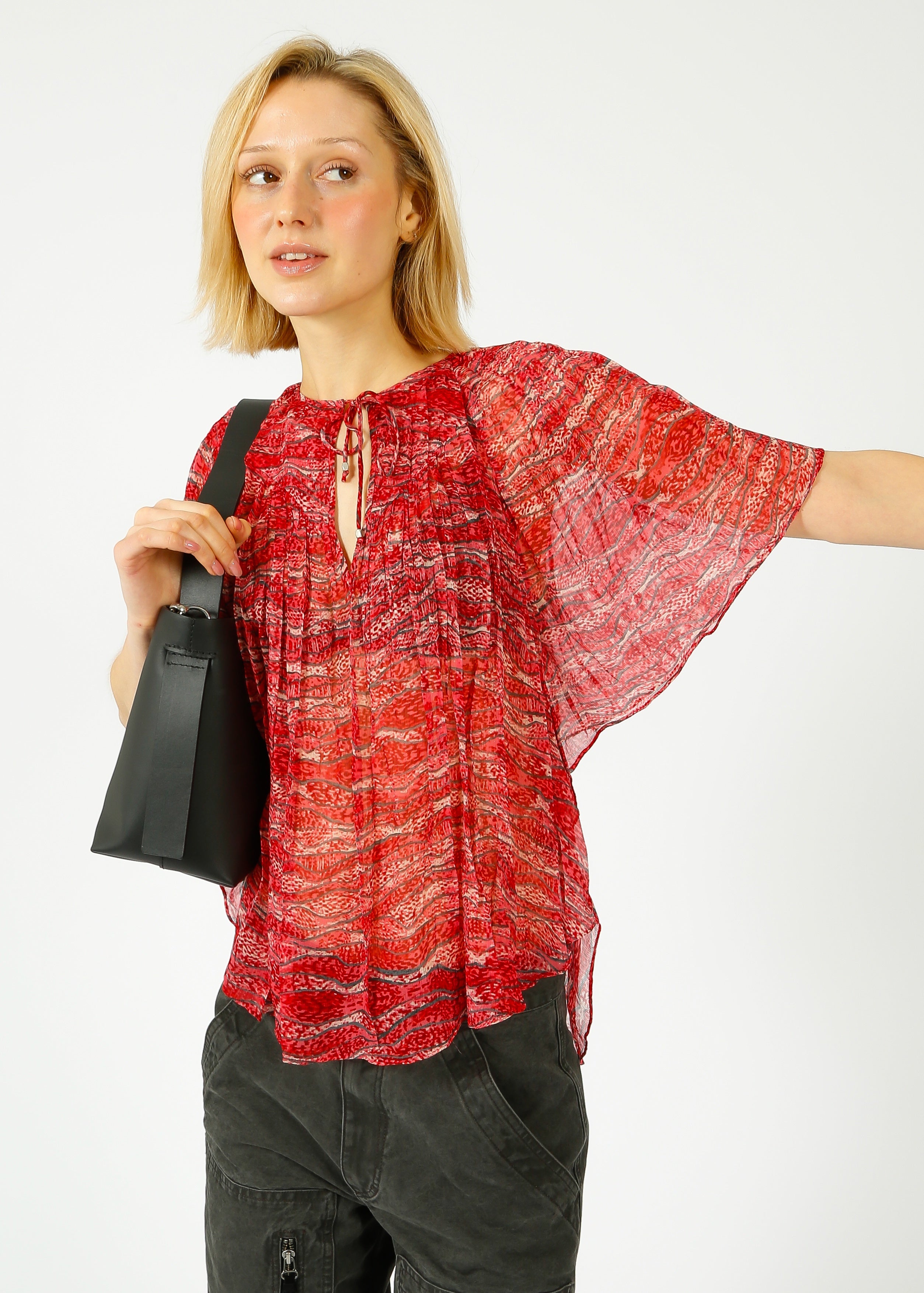 IM Neslya Blouse in Red