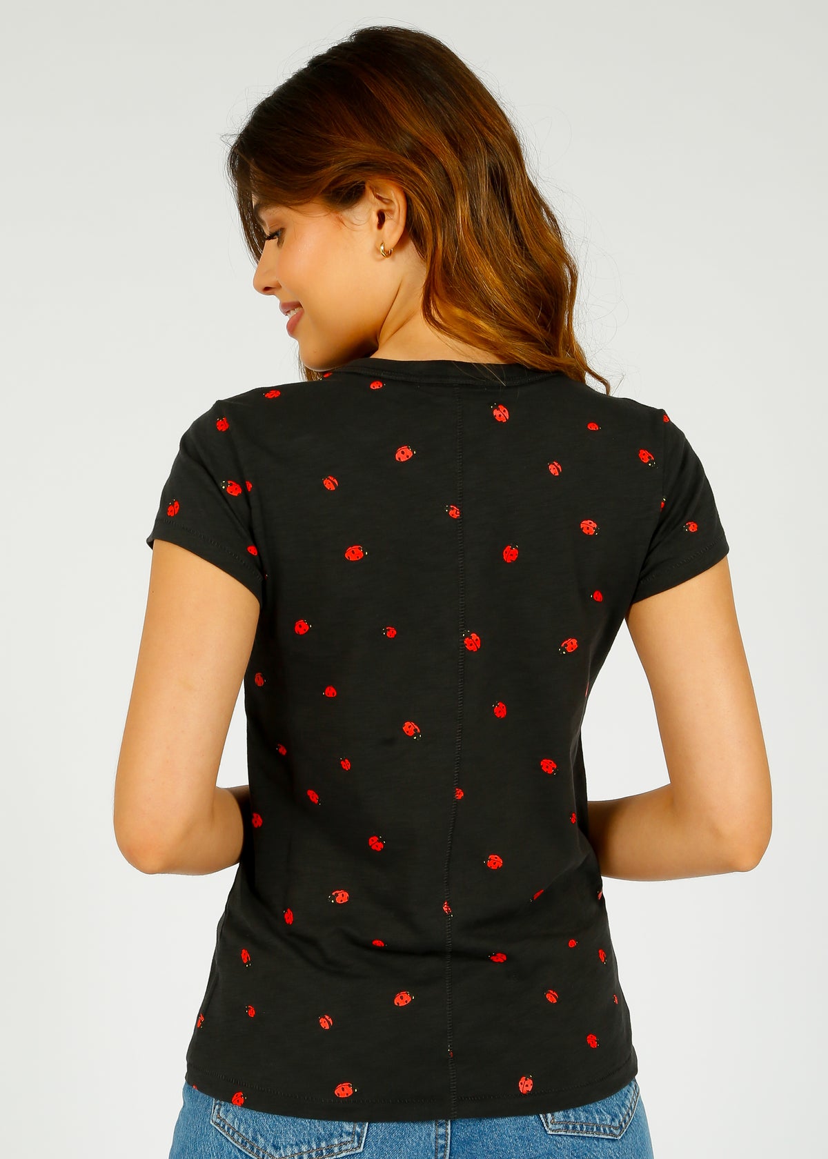 R&B Lady Bug Tee in Black