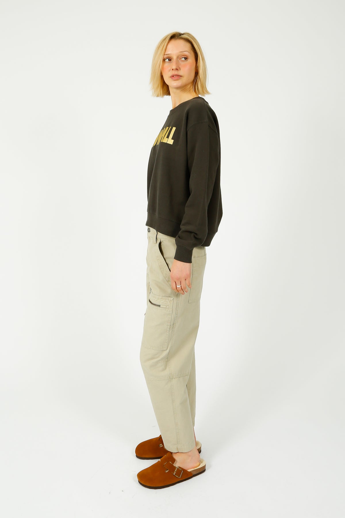 FWP Snowball Sweatshirt in Grey, Gold