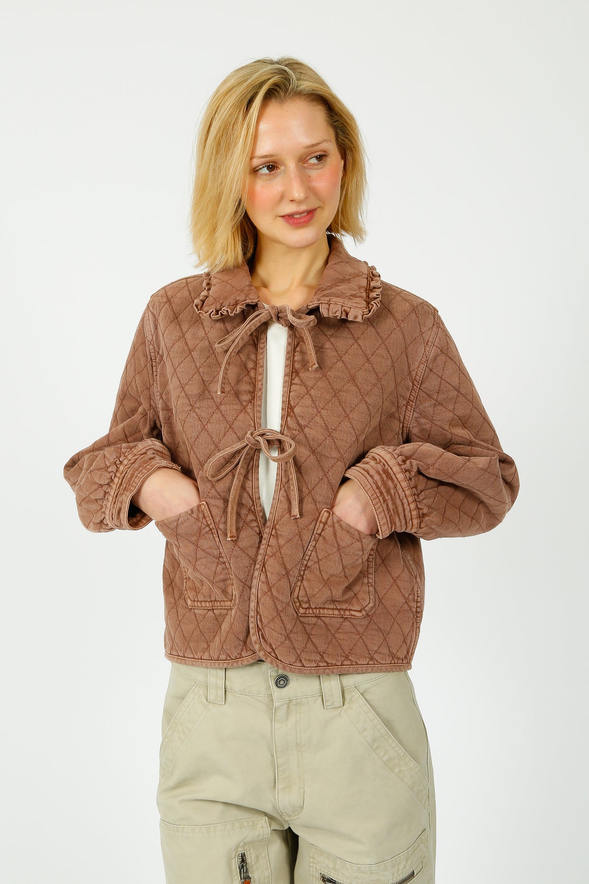 S&M Heidi Jacket in Washed Mocha