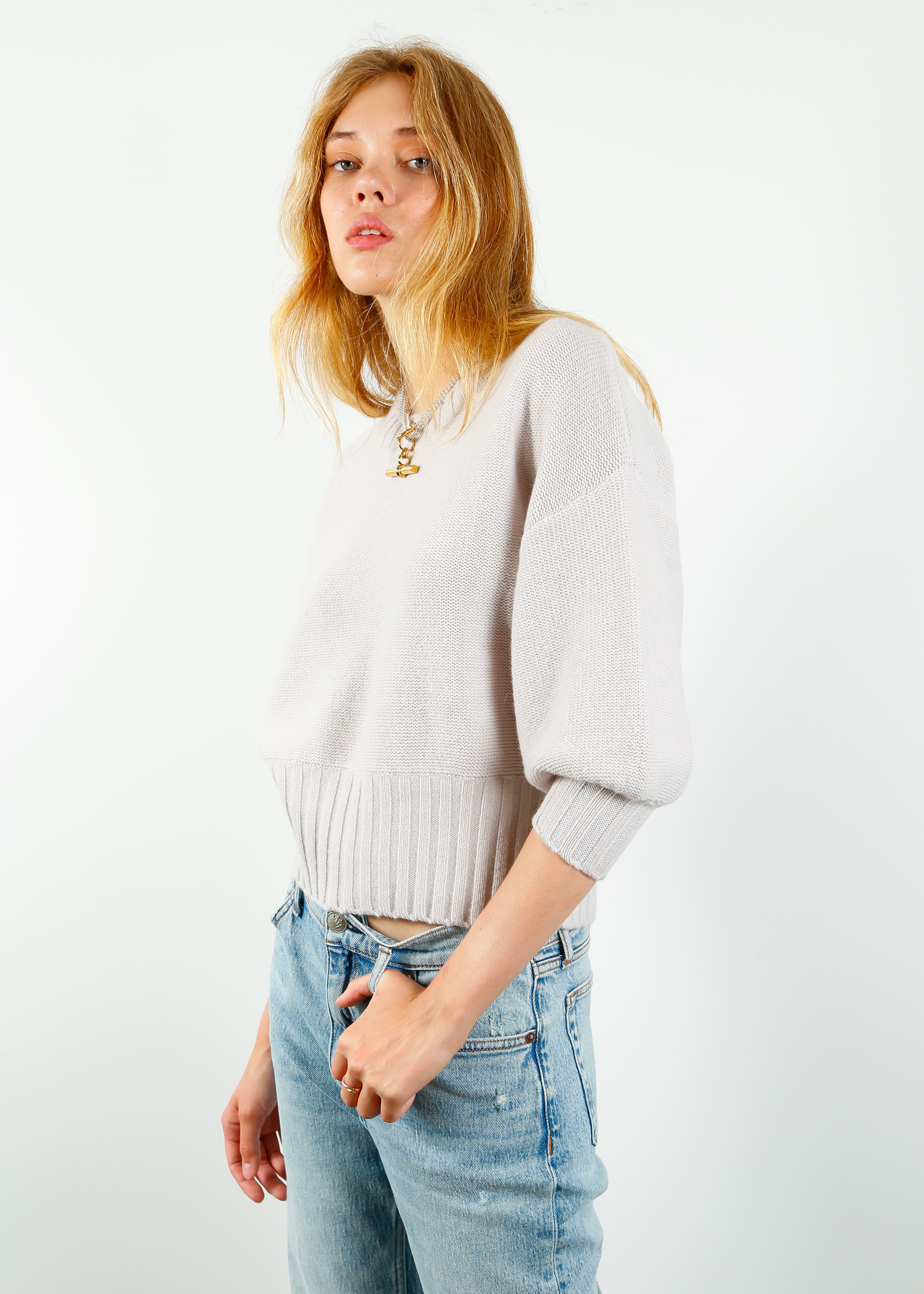 VK April Cropped Cashmere in Hoceima Sand