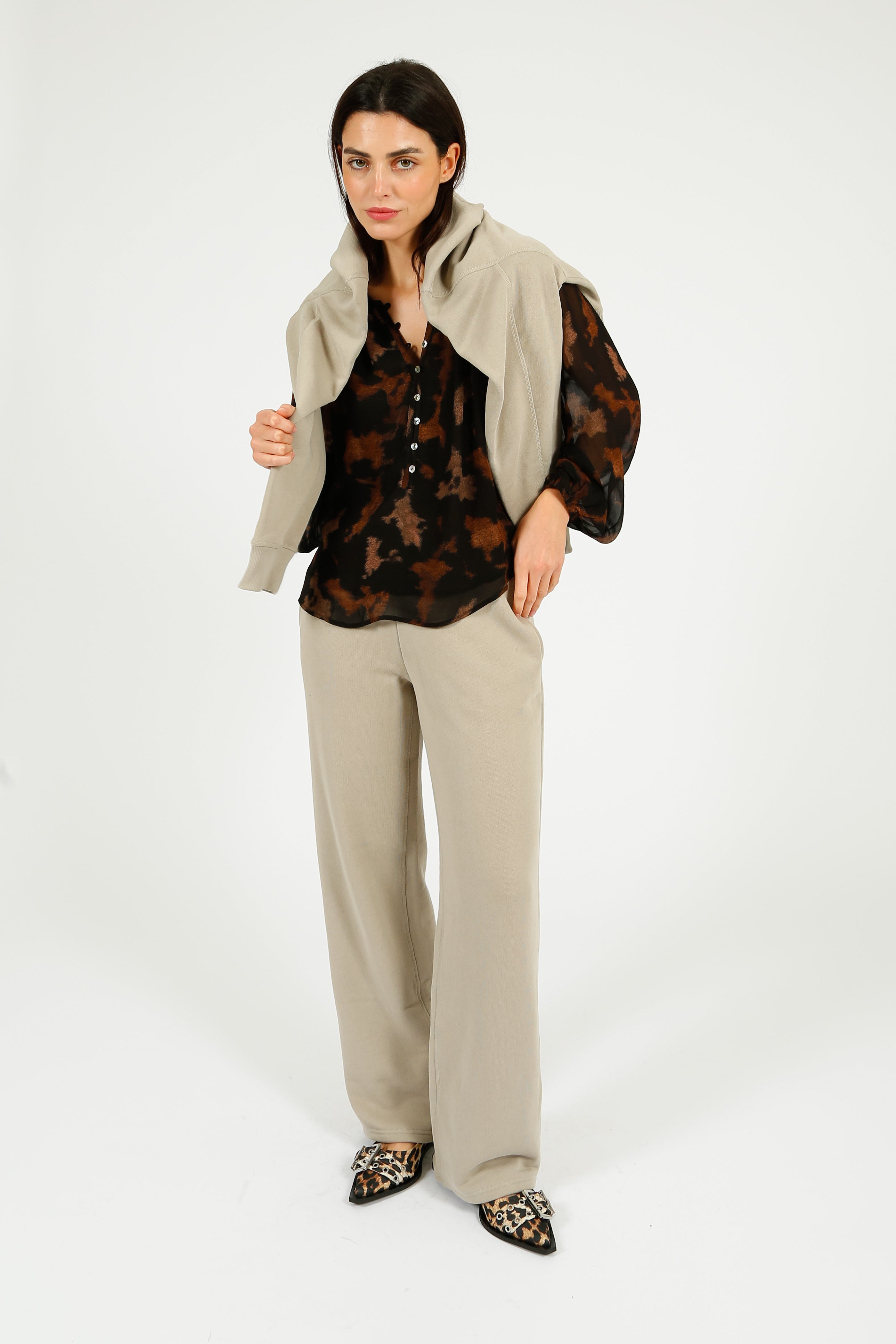 RAILS Indi Blouse in Diffused Sandstone