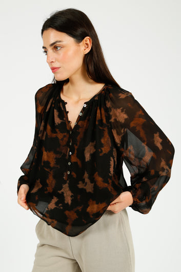 RAILS Indi Blouse in Diffused Sandstone