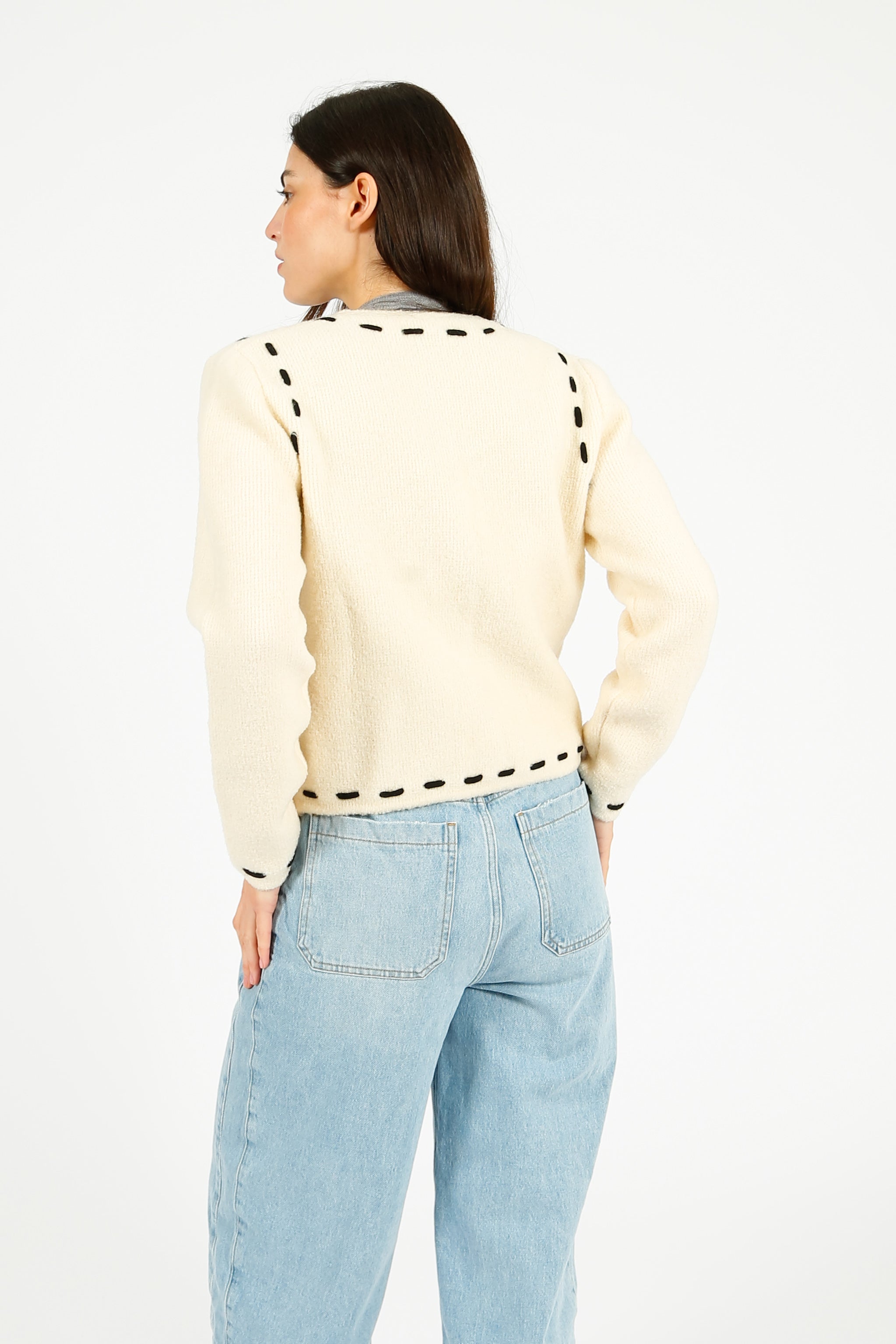 RAILS Juliete Knit Cardigan in Ivory