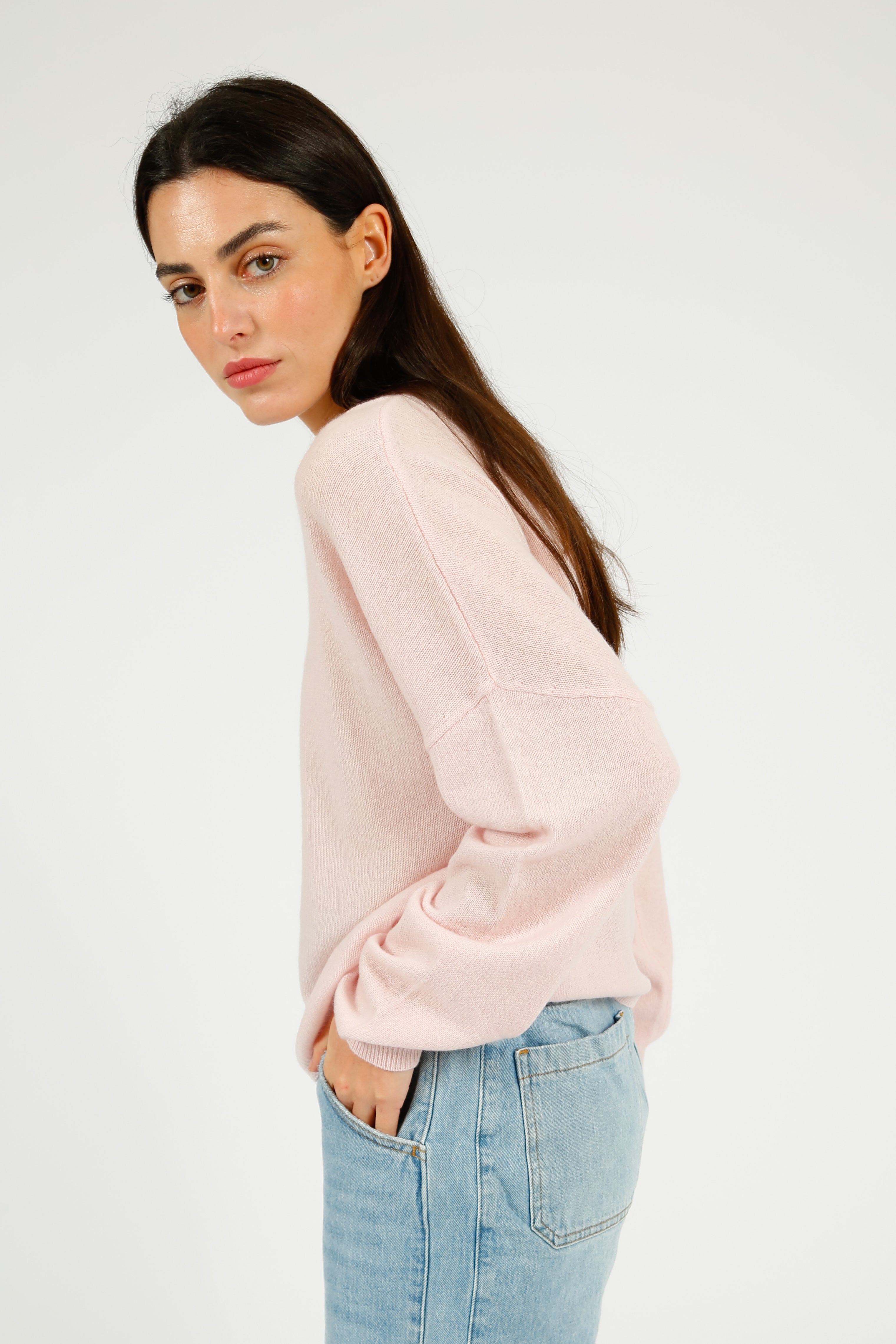 VK Agatha Crew Neck in Misty Pink