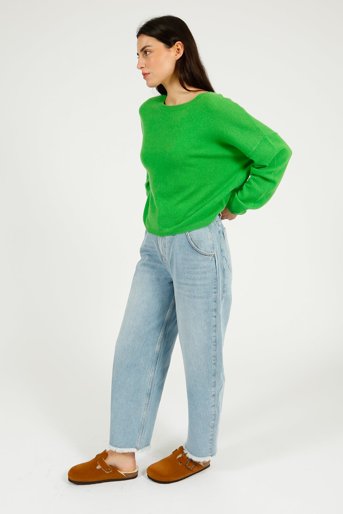 VK Agatha Crew Neck in Kelly Green