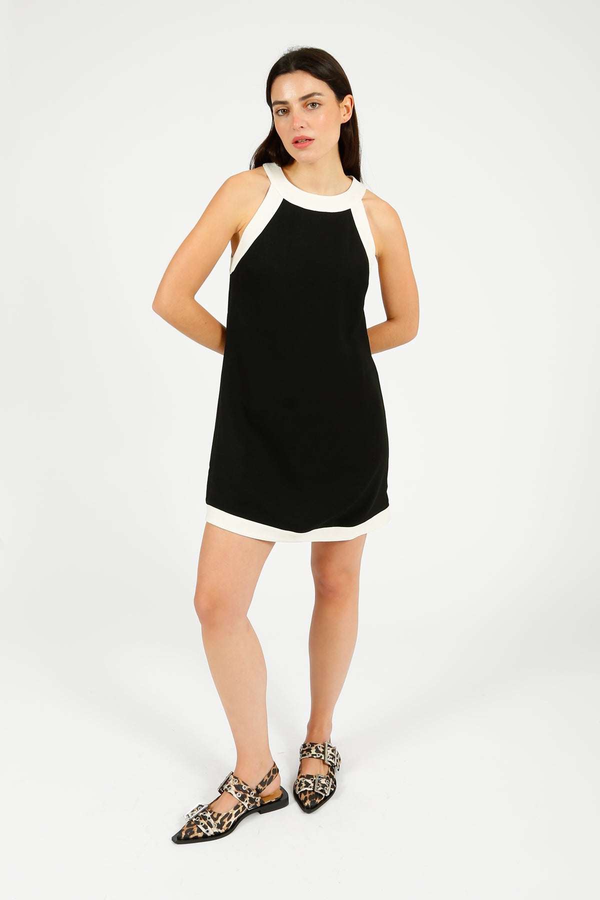 RIXO Bryson Dress in Black