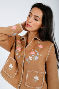 You added <b><u>RIXO Sunday Jacket in  Petal Embroidery Tan</u></b> to your cart.