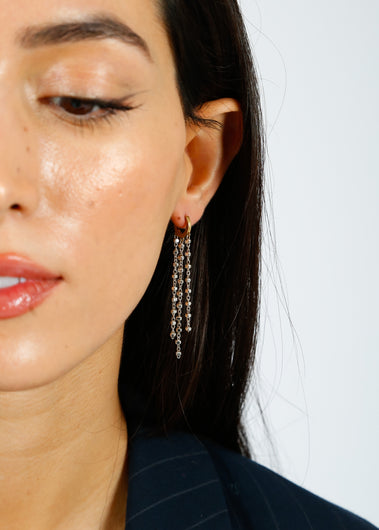 HANKA Cassy Long Earrings in Silver