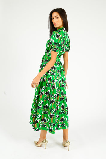 DVF Jonah Dress in Iris Green