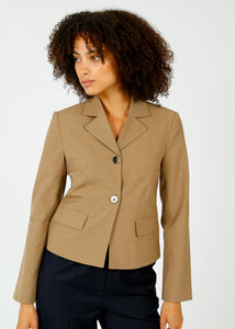 You added <b><u>GANNI F9560 Drapey Melange Fitted Blazer</u></b> to your cart.