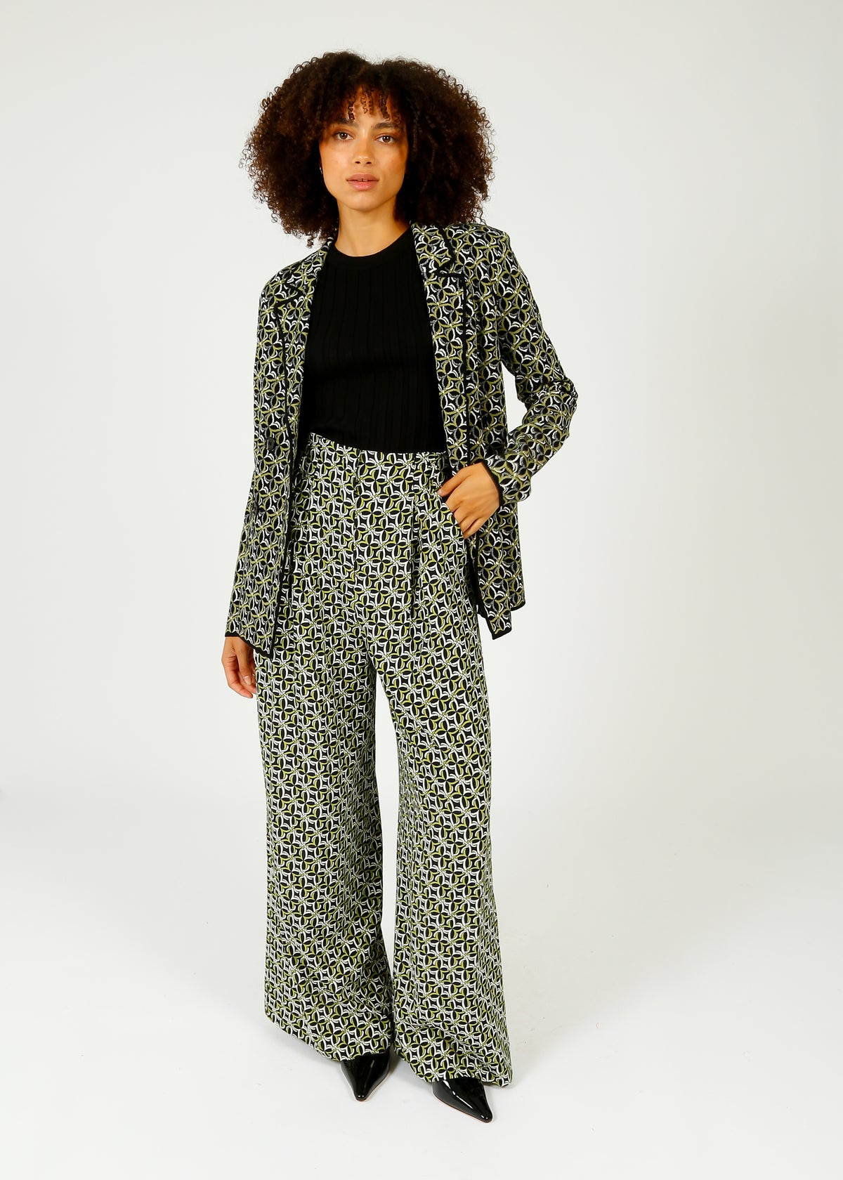 DVF Bellini Pants in Tile Green